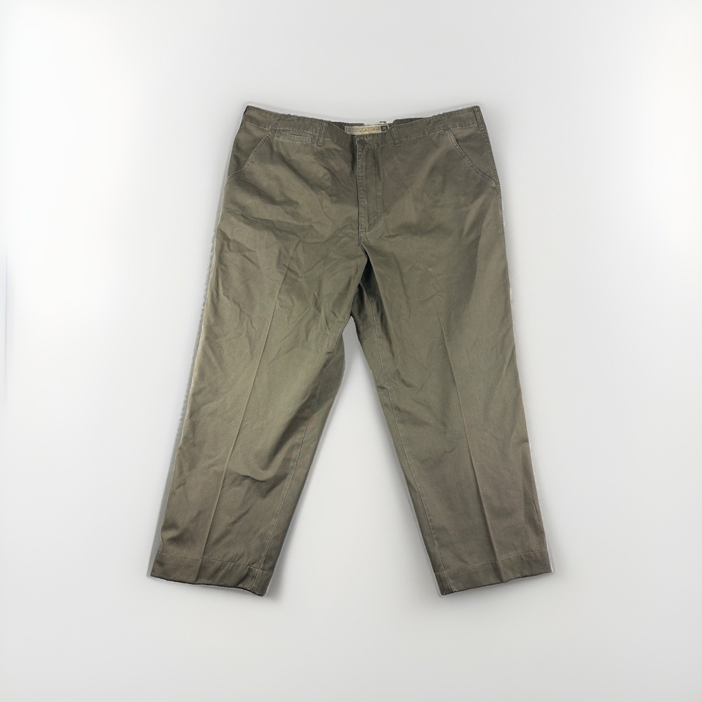 Cabela's casual khakis, green, cotton, men's 46x